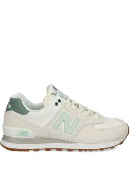 New Balance: Бежевые кроссовки  574