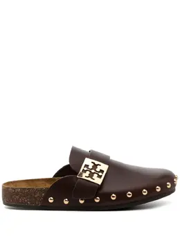 Tory Burch: Коричневые сабо 