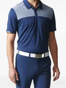 adidas: Голубое поло 