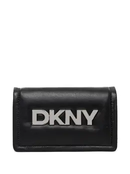 DKNY: Чёрная сумка через плечо 