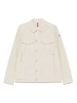 Moncler: Бежевая куртка 