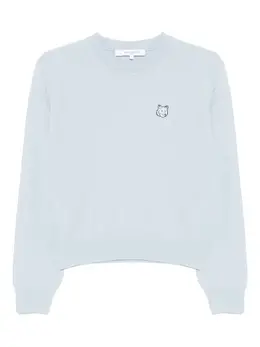 Maison Kitsuné: Голубой топ 