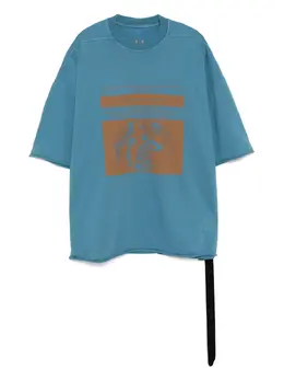 Rick Owens DRKSHDW: Голубая футболка 