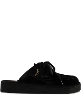 Clarks Originals: Чёрные мокасины 