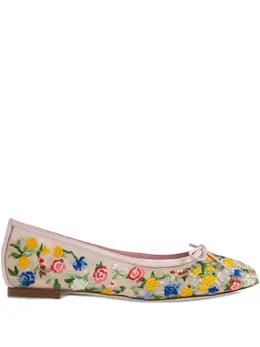 Manolo Blahnik: Светлые балетки 