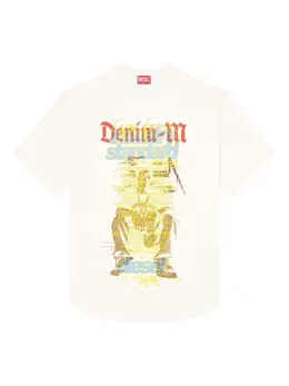 Diesel: Белая футболка 