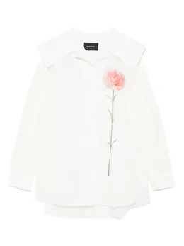 Simone Rocha: Рубашка с принтом 