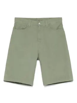 Carhartt WIP: Зелёные шорты 