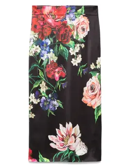 Dolce & Gabbana: Юбка с растительным принтом 