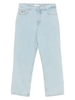 Maison Kitsuné: Светлые джинсы 