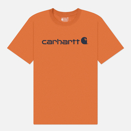 Carhartt: Оранжевая футболка 