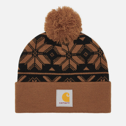 Carhartt: Коричневая шапка 
