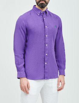 POLO RALPH LAUREN: Фиолетовая рубашка 