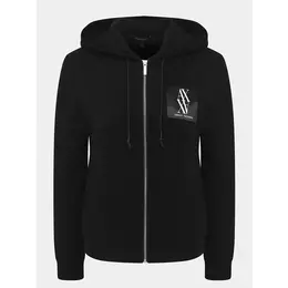 Armani Exchange: Чёрная толстовка 