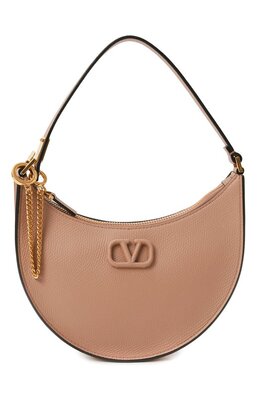 Valentino: Бежевая сумка  VLogo Signature
