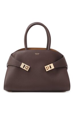 Ferragamo: Коричневая сумка 