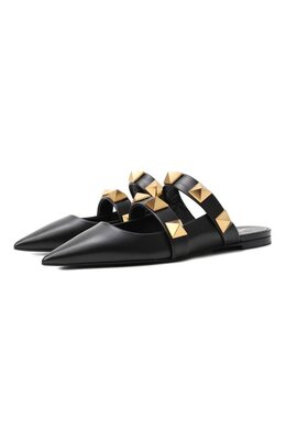 Valentino: Чёрные сабо  Upstud