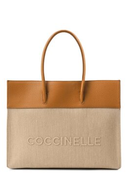 Coccinelle: Бежевая сумка 