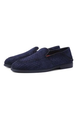 Santoni: Синие туфли 