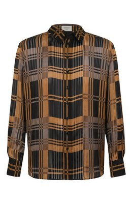 Saint Laurent: Шёлковая рубашка 
