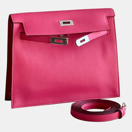 Hermes: Розовая сумка через плечо  Kelly