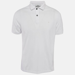 Stone Island: Белое поло 