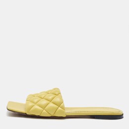 Bottega Veneta: Жёлтые сандалии  Lido