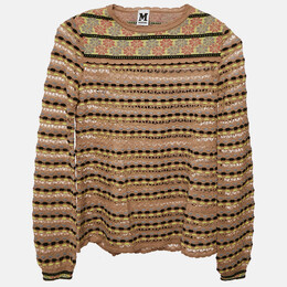 M Missoni: Коричневый топ 
