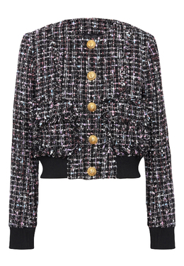 BALMAIN: Чёрный жакет 