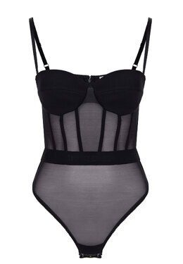 ELISABETTA FRANCHI: Чёрный боди 