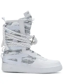 Nike: Белые кроссовки  Air Force 1 High