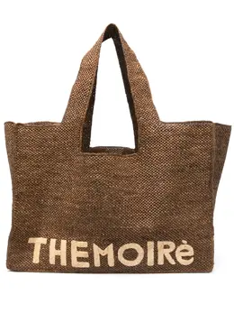 Themoirè: Коричневая сумка-шоппер 