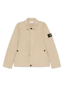Stone Island: Бежевая куртка  Compass