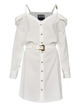 Versace Jeans Couture: Платье с открытыми плечами 