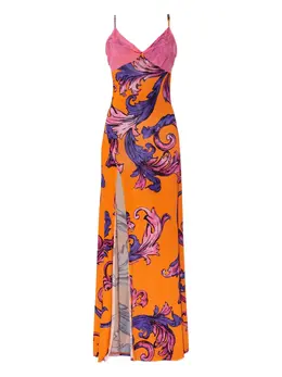 Versace Jeans Couture: Платье с растительным принтом 