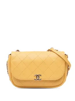 CHANEL Pre-Owned: Жёлтая сумка через плечо 