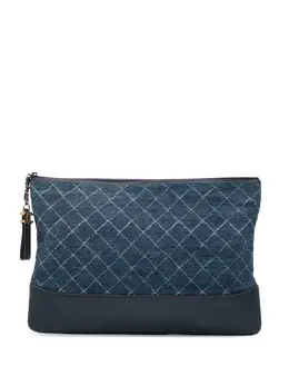 CHANEL Pre-Owned: Голубой клатч 