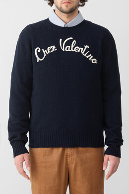 Valentino: Трикотажный свитер 