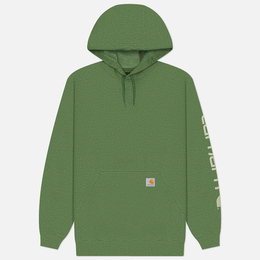 Carhartt: Зелёная толстовка 