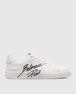 Balmain: Білі кросівки  B-Court