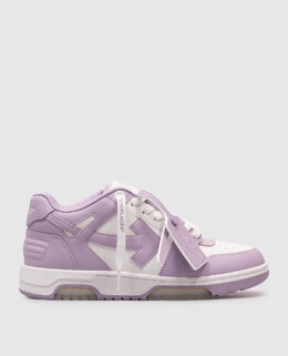 Off-White: Фіолетові кросівки  Out of Office