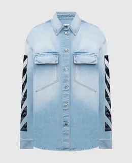 Off-White: Блакитні сорочки  Diagonal