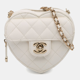 Chanel: Белая сумка через плечо 