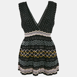 M Missoni: Чёрный топ 
