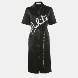 Off-White: Чёрное платье 