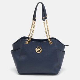 MICHAEL Michael Kors: Синяя сумка 