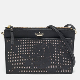 Kate Spade: Чёрная сумка через плечо 