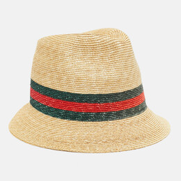 Gucci: Коричневая шляпа  Web