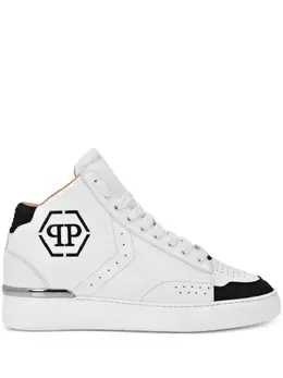 Philipp Plein: Чёрные кроссовки  Hexagon