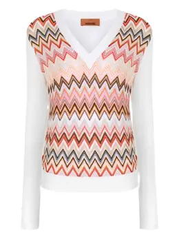 Missoni: Белый свитер 